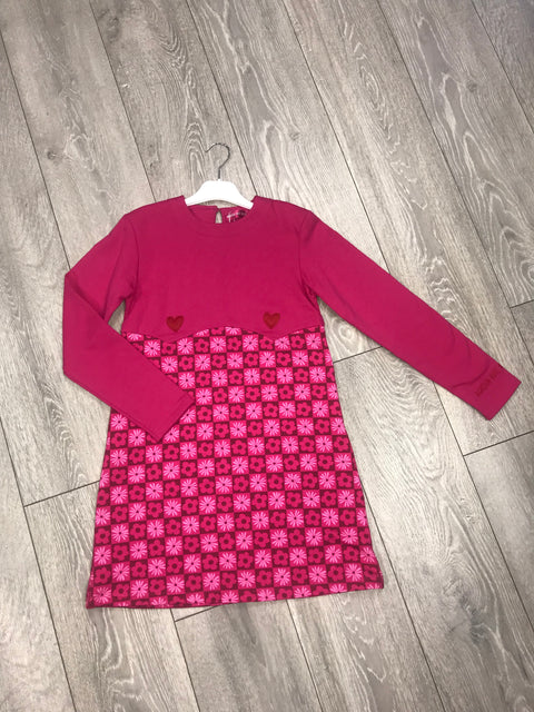 Agatha JNR Red/Pink Flowers Dress