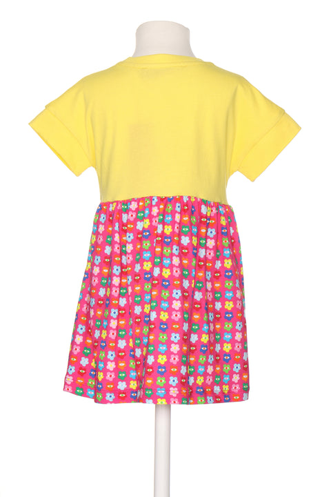 Agatha Yellow/Bright Flower Dress