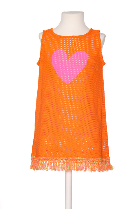 Agatha Orange Tassel Dress