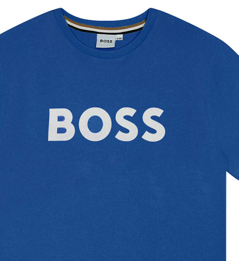 Boss Electric Blue Logo T-Shirt