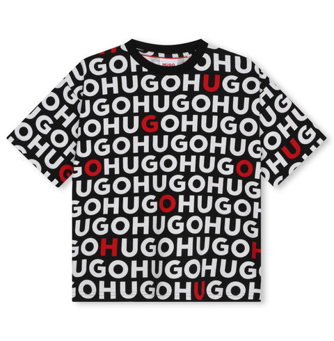 Hugo Black/White Multi Logo T-Shirt