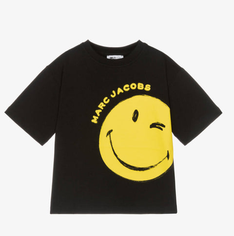 Marc Jacobs Black Smiley  Logo T-Shirt