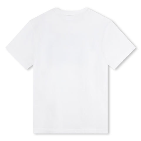 Hugo White/Grey Block Logo T-Shirt