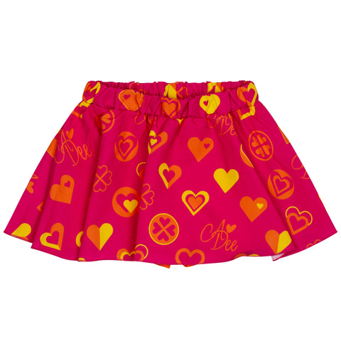 Adee Block Hearts Skirt Set