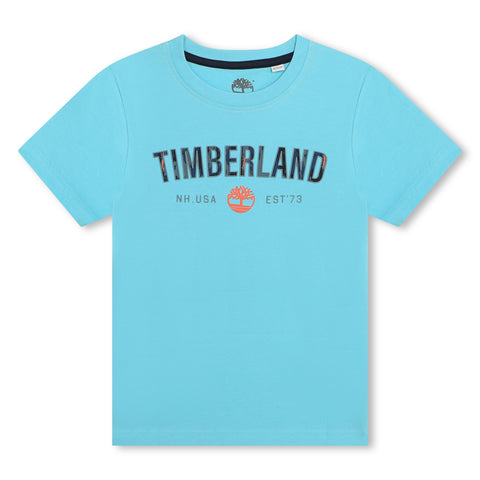 Timberland Blue Camo Logo T-Shirt