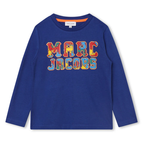 Marc Jacobs Blue Multi Logo Longsleeve T-Shirt