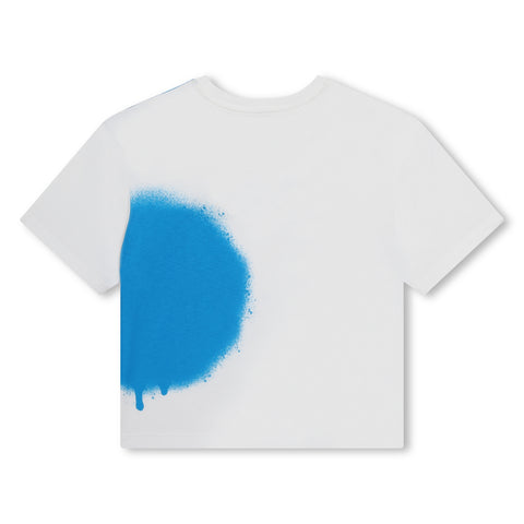 Marc Jacobs White/Blue Spraypaint T-Shirt