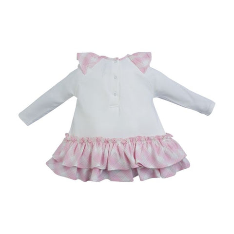Little A Pink/White Check Bottom Dress