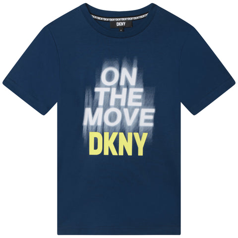 Dkny Navy On The Move T-Shirt