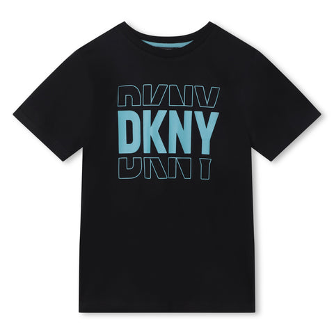 Dkny Black/Blue Logo T-Shirt