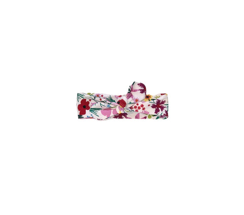 Happy Calegi White/Pink Flower Headband