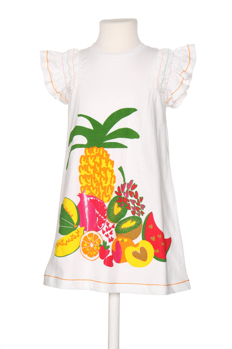 Agatha White Fruit Dress