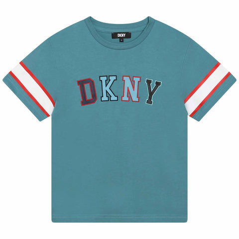 Dkny Camiseta Logo Turquesa