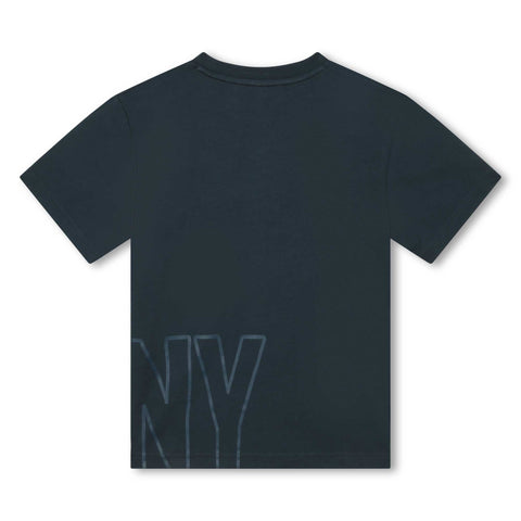 Camiseta con logo azul marino de Dkny