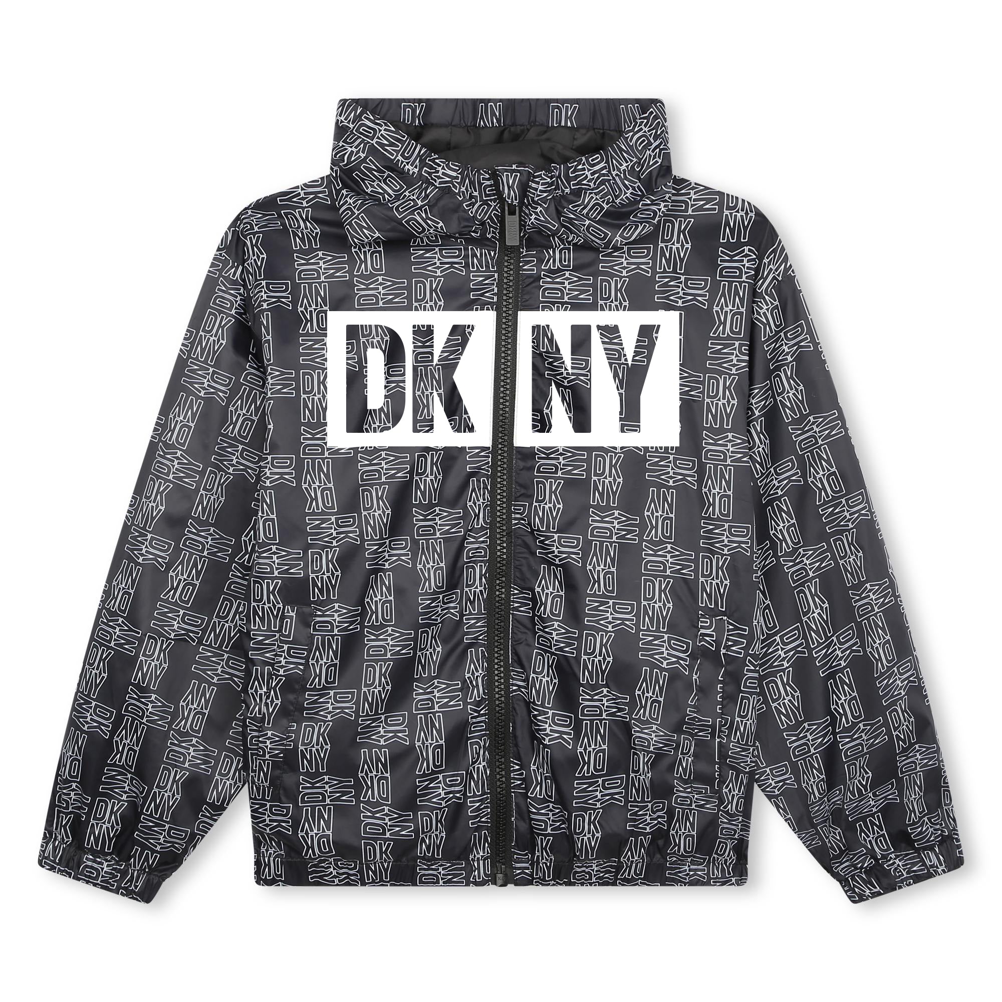 DKNY - Boys Black Logo Puffer Jacket