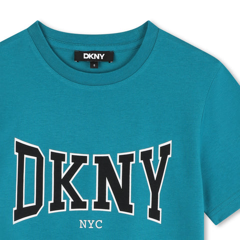 Dkny Turquoise Logo T-Shirt