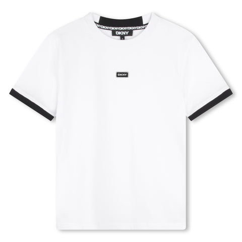 Dkny White/Black Logo T-Shirt