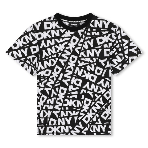 Dkny Black/White Multi Logo T-Shirt