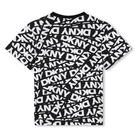 Dkny Black/White Multi Logo T-Shirt