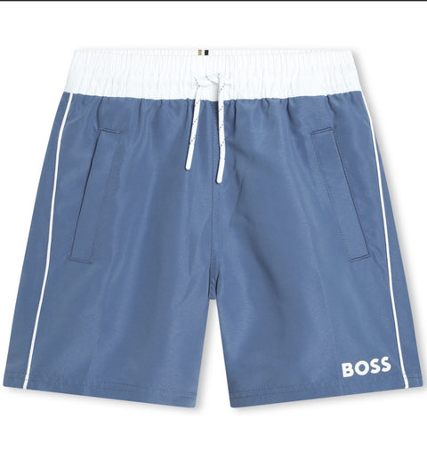 Pantalones cortos azul pizarra de Boss
