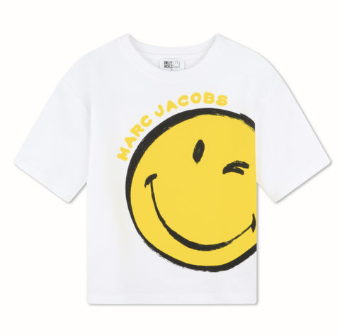 Marc Jacobs White Smiley Logo Skirt Set