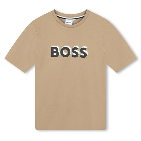 Camiseta con logo en 3D de Boss Stone
