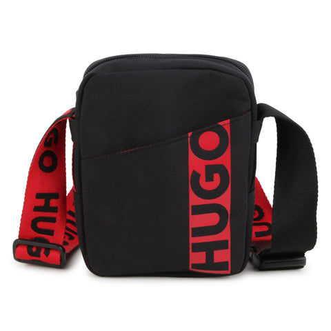 Hugo Black/Red Crossover Bag
