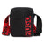 Hugo Black/Red Crossover Bag