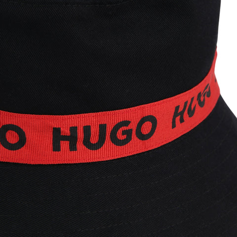 Hugo Black/White Multi Logo Bucket Hat