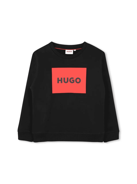 Hugo Black Block Logo Jumper