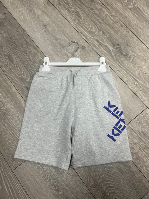 Kenzo pantalones cortos con logo gris/azul