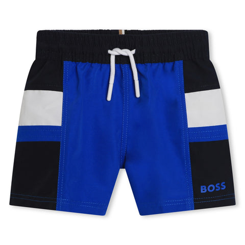 Boss Electric Blue Block Logo Shorts