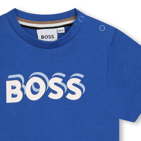 Camiseta con logo multicolor de Boss Electric
