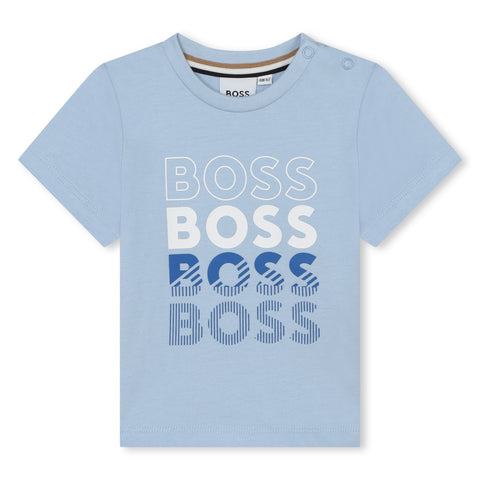 Boss Baby Blue Multi Logo T-Shirt