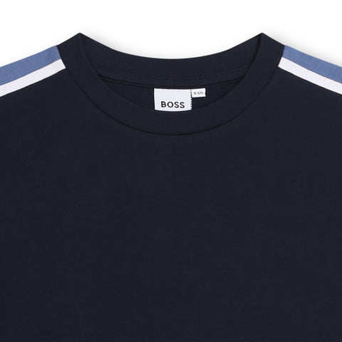 Boss Navy/Blue Logo T-Shirt