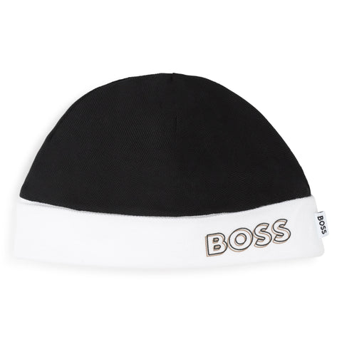 Boss White/Black Babygrow & Hat
