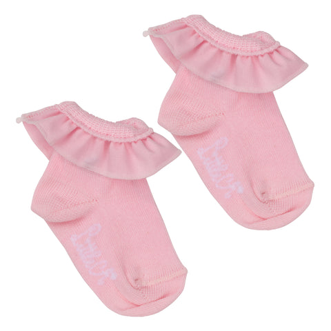 Calcetines con volantes en rosa de Little A