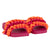 Adee Pink/Orange Frilly Sliders