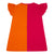 Adee Orange Block Heart Dress