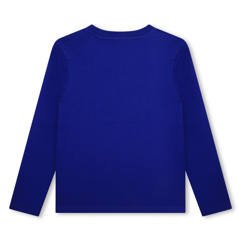 Timberland Blue Colour Logo Longsleeve T-Shirt