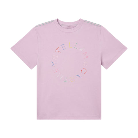 Stella McCartney Pink Circle Logo T-Shirt