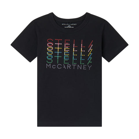 Stella McCartney Black 3D Logo T-Shirt