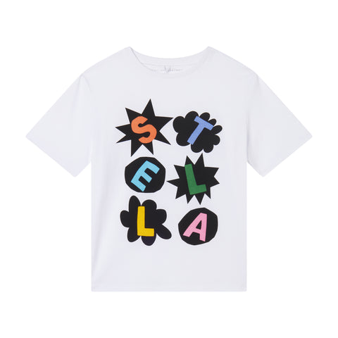 Stella McCartney White Patch Logo T-Shirt