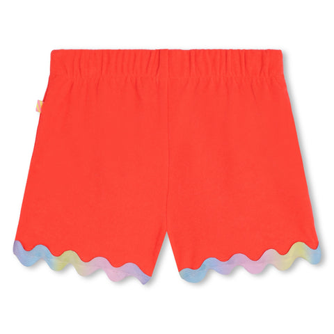 Conjunto de pantalones cortos cortos en color coral de Billieblush
