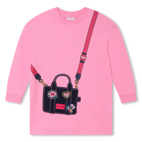 Vestido con bolso rosa de Marc Jacobs