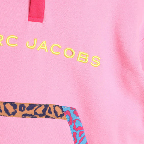 Vestido rosa con bolsillo y estampado de Marc Jacobs