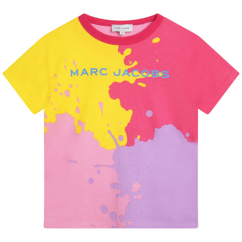 Marc Jacobs Camiseta con logo de salpicaduras de pintura
