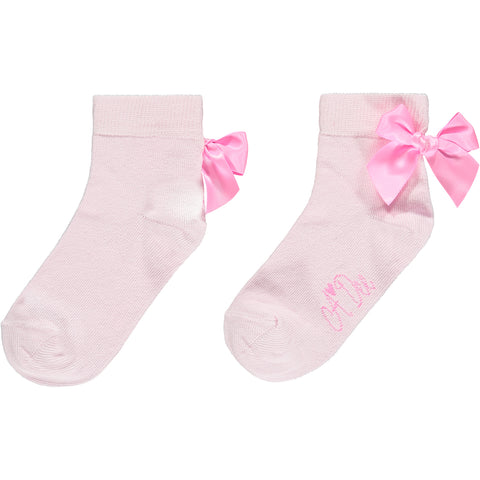 Adee Baby Pink Bow Ankle Socks