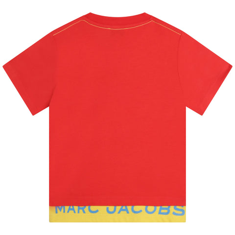 Marc Jacobs camiseta roja con logotipo