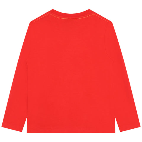 Marc Jacobs camiseta de manga larga roja brillante
